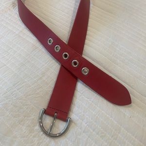 Coach Red Leather Belt, Size M